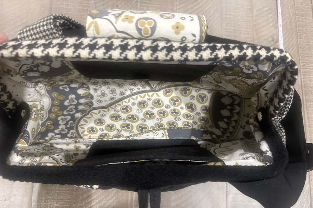 Range Of Emotion Handmade Patchwork Bag Black White Indie Cottagecore Purse - Picture 6 of 10